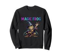 Místico Amphibian Mago Fantasía Caricatura Personaje Sudadera