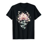 Místico Flor de Loto Agua Tranquila Zen Yoga Camiseta