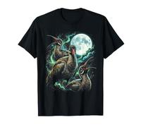 Místico Hadeda Ibis Luna Llena Cielo Cósmico Noche Camiseta