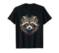 Místico Mapache Bosque Camping Vida Silvestre Naturaleza Arte Camiseta