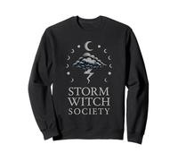 Místico Tiempo Caos Pronóstico Luna Nubes Tormenta Bruja Sudadera
