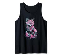 Místico Vibrante Fox Arte Fantasía Camiseta sin Mangas