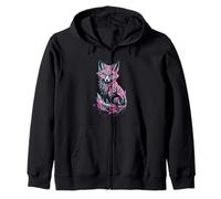 Místico Vibrante Fox Arte Fantasía Sudadera con Capucha