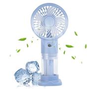 Misting Fan, Foldable Personal Air Cooler, 6.38x1.73x3.07 Inches Portable Mist Spray Device, 3 Speed Rechargeable Cooling Tool, Ideal for Travel, Camping, Beach, Gym, Home