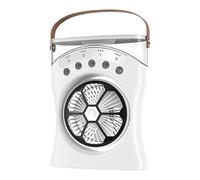 Misting Fan For Desk, Misting Fan Portable Large, 180-Degree Rotating Three-Speed Cooling Machine, Water Spraying Fan Rechargeable Cooler For Hot Weather Dorm Bedroom Study Room Beach