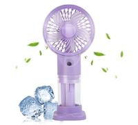 Misting Fan, portátil Cooler, 6,38 x 1,73 x 3,07 pulgadas, plegable Spray Breeze, Handheld Airflow Device, recargable Fan for Camping, Travel, Beach, Outdoor, Walking, Deportes