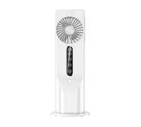 Misting Fan, Table Fan, Quiet Bedroom, Remote Control Feature, 100ml Water Tank Mist Cooling, for Home Tent Camping Nursery, 35.5x15.5cm/13.98x6.1 Inches, Gray White, 1 Piece