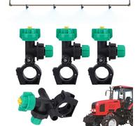 Misting Nozzles - 4 Piece Fan-Shaped Agricultural Spray Nozzle, External Thread Nozzle for Garden, Greenhouse, Lawn, Patio | Drip Irrigation Sprayer for Flowers, Yard, Outdoor Pots, Watering Plants