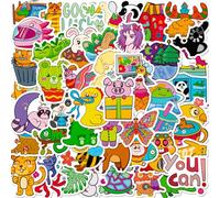 Mistree 50 Pegatinas Animales Infantiles para Movil, Calcomanías Animales Scrapbooking, 5 CM