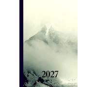 Misty Mountain 2027 Week To View Hardback Planner With Monthly Calendar and Notes: Landscape Weekly Schedule and Journal