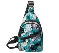 Misty Pine Forest on The Mountain Slope in a Nature Reserve Mochila, Multicolor 08, 11.8x7x1.5in/30x18x4cm