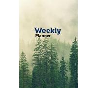 Misty Pines Weekly Planner: Undated Weekly Organizer with Serene Forest and Sky View - Minimal Nature Style