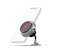 MISURA Mobile phone holder MA05 with vacuum suction cup and wireless charging QC3.0 - SILVER