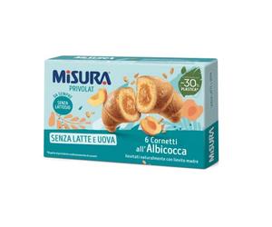 Misura Privolat Cornetti all'Albicocca Senza Latte e Uova Croissants con relleno de albaricoque sin leche y huevo 290 g