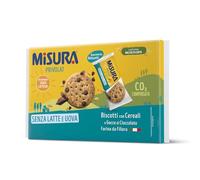Misura Privolat - Galletas con cereales y gotas de chocolate - Sin leche ni huevos, harina de cadena italiana, paquete de papel certificado FSC, 6 porciones de 6 galletas