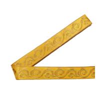 MISUVRSE Apliques de bordado termoadhesivos, 4,7 m de largo, lavable, cinta adhesiva para disfraces tradicionales, sastrería, decoración, fijación de tela