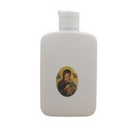 MISUVRSE Botella de agua bendita con diseño creativo de cruz decoración de iglesias recipiente de agua bendita rellenable suministros para fiestas cristianas
