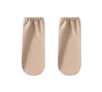 MISUVRSE Calcetines térmicos para dormir para mujer, ancianos y embarazadas, calcetines de invierno de forro polar de coral grueso y peludo, calentadores de pies para climas fríos, caqui, S-XXL