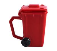 MISUVRSE Cubo de basura creativos de estilo taza de cerámica de 400 ml eficaz contenedor de bebidas para decoración de regalos, diseño creativo, bebida de cerámica