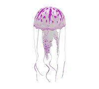 MISUVRSE Divertido juguete de medusas, accesorios para peceras, decoración flotante del mundo submarino, adornos de acuario de dibujos animados, adornos de acuario de medusas