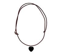 MISUVRSE Fashion Trend Light Luxury Collarbone Chain Temperament Simple Natural Stone Leather Rope Loves Collar