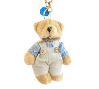 MISUVRSE Lindo oso de peluche llavero llavero colgante coche magia para mujeres bolsas y mochilas regalo para mujeres, a