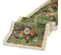 MISUVRSE Mantel Tejido Vintage Bandera de Mesa Corredor de Tela Armario Rectangular Paño Decoración de mostrador