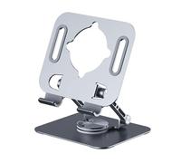 MISUVRSE Tableta plegable, soporte de metal giratorio ajustable para ordenadores portátiles de 4 a 12 y 9 pulgadas, oficina, estudio, ver ángulos de película, soporte de tableta ajustable en altura