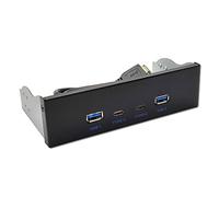 MISUVRSE Unidad óptica USB 3.2 tipo C de 10 Gbps, panel frontal, concentrador VILVL822Q7, control principal, construcción de metal, uso a largo plazo