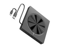 MISUVRSE Unidades de DVD externas de velocidad rápida USB 3.0 tipo C grabadores de CD con 4 puertos USB y lectores de tarjetas SDTF, unidad de DVD externa