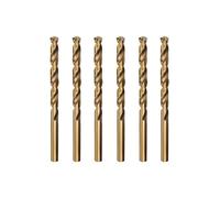 Misuyue Brocas helicoidales M35 de cobalto HSS, 6 piezas de brocas para metal, brocas de carburo para acero inoxidable, cobre, madera, plástico, aluminio y otros materiales duros (3 mm)