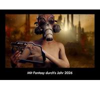 Mit Fantasy durch's Jahr 2026 Fotokalender DIN A3: Monatskalender mit Bild-Motiven aus unterschiedlichen Motiven, Grafiken und Zeichnungen