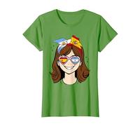 Mitad Argentina Mitad española niña, España Argentina niñas Camiseta, Mujer, Hierba, XL