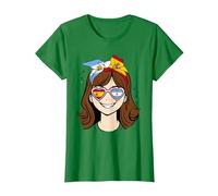 Mitad Argentina Mitad española niña, España Argentina niñas Camiseta, Mujer, Verde Kelly, S