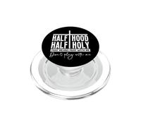 Mitad Capucha Mitad Santo Reza Conmigo Humor Divertido PopSockets PopGrip para MagSafe