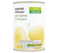 Mitades De Pera En El Jugo De La Fruta 410G Waitrose Esencial