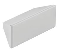 Mital Tirador Mogan LA 16/32 mm - tirador ancho 54 mm - Tirador de muebles de diseño de zinc fundido a presión blanco brillante