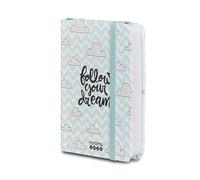 Mitama Agenda bidiaria, Dreams, Planning mensual, 12 meses - de enero a diciembre 2025 - 158 páginas calendario + 50 páginas de contenido extra - 8 x 11 cm - Tapa dura