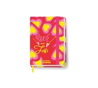 Mitama Cuaderno gráfico Love Hearts, multicolor, tapa dura - Cuaderno de notas - 8 x 11 cm - 250 páginas - Formato de bolsillo