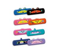 Mitama Estuche ovalado escolar Animals de silicona surtidos, 6,5 x 22 cm animales mitamini, Color:, Mezcla