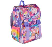 Mitama FAIRYUNICORN - Mochila extensible con 4 cremalleras, color morado, gran capacidad, bolsillo para botella, doble compartimento, respaldo preformado, niña, escuela primaria