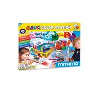 Mitama - Magic Color Station, con rotuladores, 1 álbum para Colorear y Mucho más, Cajas de Juegos para niños