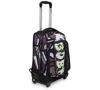 Mitama Mochila con Ruedas DR. Trolley #BDBF Spray, Gris - Mochila 2 en 1, Mochila Escolar con Carro - Bolso Escolar Niños Adolescentes - Trolley Escolar Doble Compatimento con Bolsillo Frontal