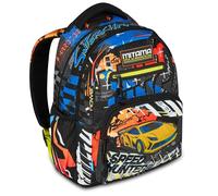 Mitama Mochila New Plus Mitadrift, azul, mochila escolar primaria, 30 L, súper capacidad, ergonómica, robusta, para niño