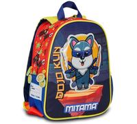 Mitama Mochila Spinny para guardería con doble gráfico, bolsillo lateral para botella de agua, multicolor, multicolor, Taglia unica, Mochila guardería