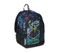 Mitama Mochila triple compartimento Desert Blue con bolsillo para PC, negro y azul, escuela primaria y tiempo libre, niño niño, Negro, Talla única, Mochilas rucksack