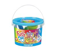 Mitama My Creativity Kit Funny Doo - Tarro para modelar, 22 piezas, caja de juegos con cortadores, a partir de 3 años, juego y tiempo libre, niños