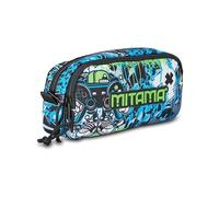 Mitama Punch Game 064530-000 - Portalápices con 2 Cremalleras para el Colegio, para niños, Negro, Talla única, Portalápices con 2 Cremalleras