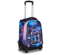 Mitama Trolley DR Escuela SHINYCREW, 34 litros, morado, uso mochila, bolsillo con organizador, niña, escuela primaria y secundaria, viajes y tiempo libre