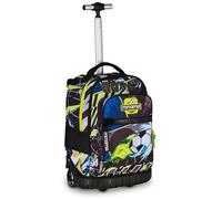 Mitama Trolley Escolar Run Maxi MANGABALL, Negro, Doble Compartimento, Bolsillo Frontal, 2 Bolsillos Laterales, Escuela Primaria y Tiempo Libre, niño